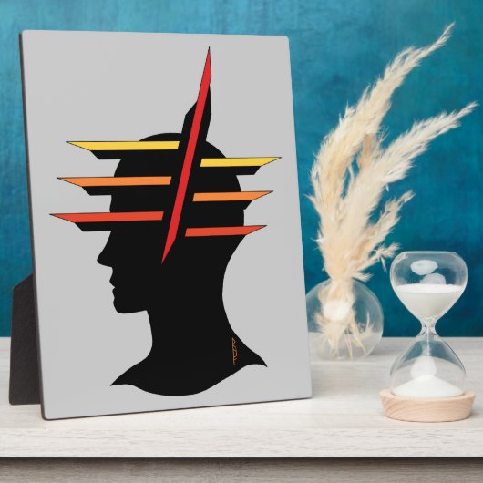 ヘッド抽象芸術 フォトプラーク (側面)