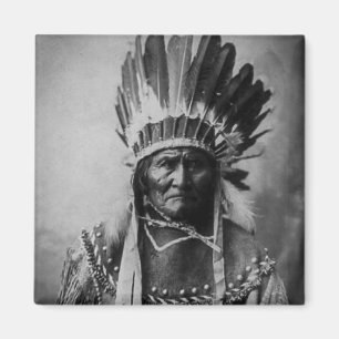 ヘッド服のヴィンテージのインディアンのGeronimo マグネット