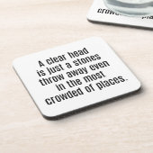 ヘッド澄ん懸命プラスチックのコースター コースター (左側)