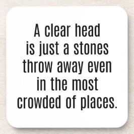 ヘッド澄ん懸命プラスチックのコースター コースター