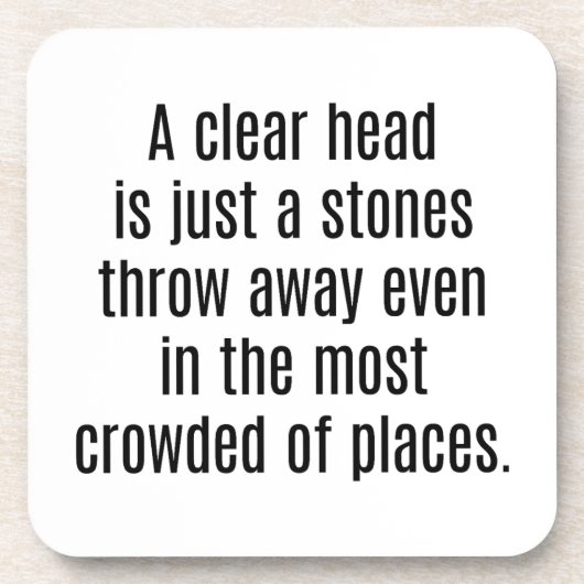 ヘッド澄ん懸命プラスチックのコースター コースター (正面)