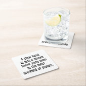 ヘッド澄ん紙コースター スクエアペーパーコースター (インサイチュ)