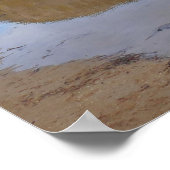 ヘッド素晴らし反射アットサンドビーチ ポスター (角)