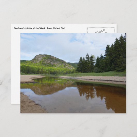 ヘッド素晴らし反射アットサンドビーチ ポストカード (正面/裏面)