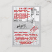 ヘッド責任者、KlassKidsの調査のチームは箱20を…残しました コーリングカード (裏面)