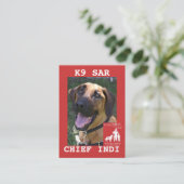 ヘッド責任者、KlassKidsの調査のチームは箱20を…残しました コーリングカード (スタンド正面)