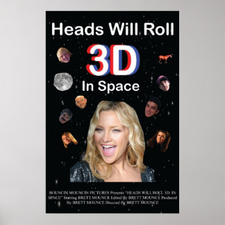 ヘッド転がが3D:宇宙 ポスター