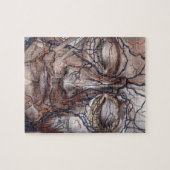 ヘッド静脈および筋肉 ジグソーパズル (横)