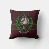 ヘップバーンスコティッシュクランタータンチェック&クレスト クッション (裏面)