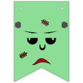 ヘッ不気味ズハロウィンセット バンティングフラッグ (第3の旗)