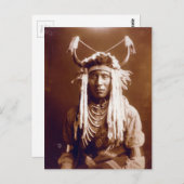 ヘッ運ド(先住民系アメリカ人) ポストカード (正面/裏面)
