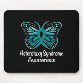 ヘテロタキシ症候群認識度戦士サポートティール(緑がかった色) マウスパッド (正面)