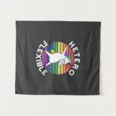 ヘテロフレキシブルLGBTレズビアンゲイバイセクシュアルTrans タペストリー (正面(横))