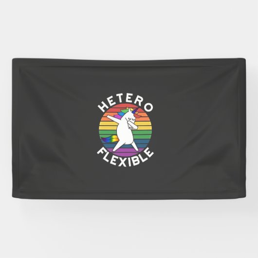 ヘテロフレキシブルLGBTレズビアンゲイバイセクシュアルTrans 横断幕 (横)