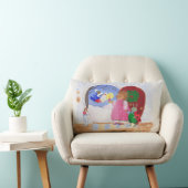 ヘディとカブトムシのクリスマスの枕 ランバークッション (椅子)