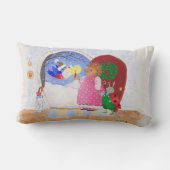 ヘディとカブトムシのクリスマスの枕 ランバークッション (裏面)