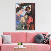 ヘディは山の頂上でジェシー・ウィルコックス・スミスによって キャンバスプリント (インサイチュ (リビング))