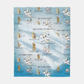 ヘディドル子供部屋韻 フリースブランケット (正面)