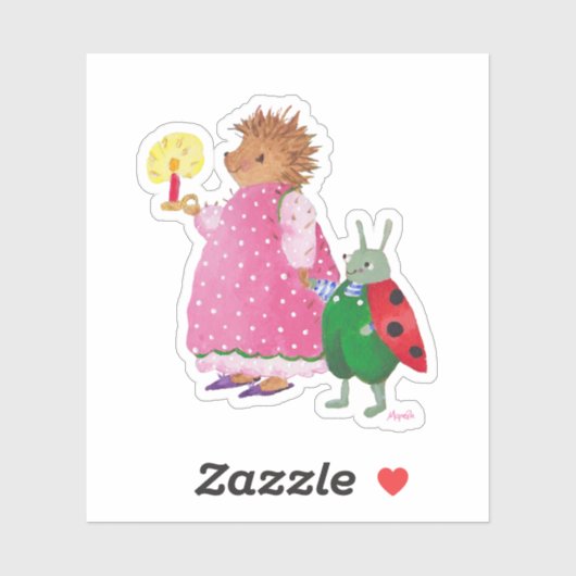 ヘディ・ヘッジホッグとバディ・ステッカー シール (シート)