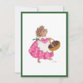 ヘディ・ヘッジホッグの招待 招待状 (裏面)