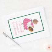 ヘディ・ヘッジホッグ蔵書票 長方形シール (封筒)