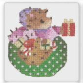 ヘディ・ヘッジホッグ・ステッカー シール (正面)