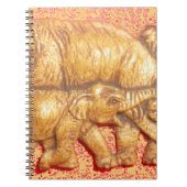 ヘドのハート:ゾウ族ポートレート ノートブック (正面)