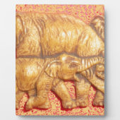 ヘドのハート:ゾウ族ポートレート フォトプラーク (正面)