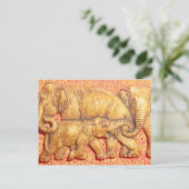 ヘドのハート:ゾウ族ポートレート ポストカード (スタンド正面)