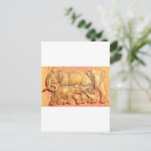 ヘドのハート:ゾウ族ポートレート ポストカード (スタンド正面)