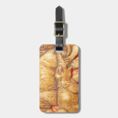 ヘドのハート：ゾウ族ポートレート ラゲッジタグ (正面縦)