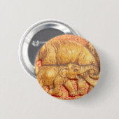 ヘドのハート:ゾウ族ポートレート 缶バッジ (正面&裏面)