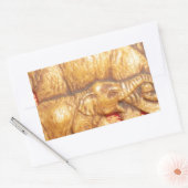 ヘドのハート:ゾウ族ポートレート 長方形シール (封筒)