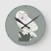ヘドウィグへの手紙 ふんわりした絵 ラウンド壁時計 (正面)