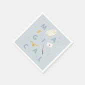 ヘドウギー「魔法」タイポグラフィグラフィック スタンダードカクテルナプキン (角)