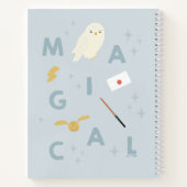 ヘドウギー「魔法」タイポグラフィグラフィック ノートブック (裏面)