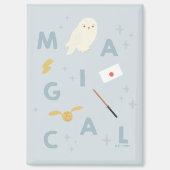 ヘドウギー「魔法」タイポグラフィグラフィック マグネット (正面)