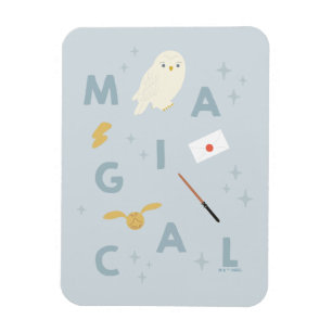 ヘドウギー「魔法」タイポグラフィグラフィック マグネット