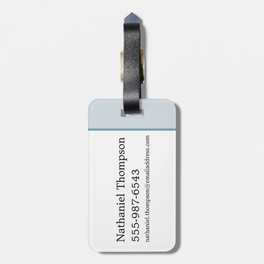 ヘドウギー「魔法」タイポグラフィグラフィック ラゲッジタグ (裏面縦)