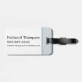 ヘドウギー「魔法」タイポグラフィグラフィック ラゲッジタグ (裏面横)