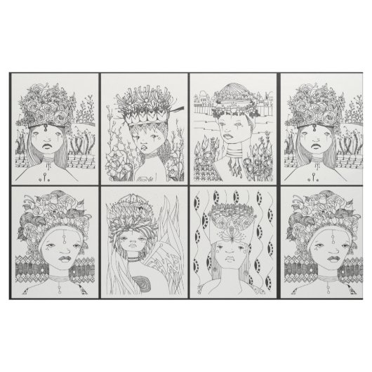 ヘドレスの人間  ファブリック (ファットクウォーター)