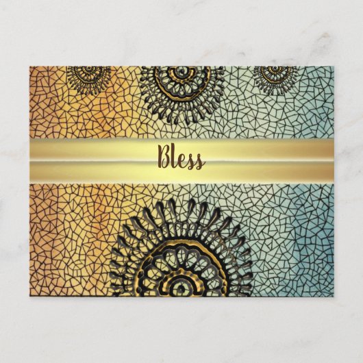 ヘナの太陽（ゴルディッシュ） ポストカード (正面)