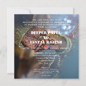 ヘナエレガントインディアン結婚式招待状 招待状 (正面)