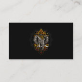 ヘナスタイリッシュエレフ芸術的ォウ恋人ワイルドライフエレ 名刺 (裏面)