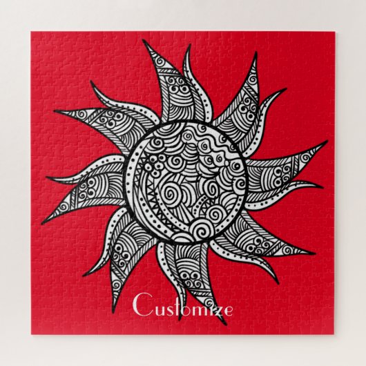 ヘナスタイルサンタトゥーサンダー_コーブ ジグソーパズル (横)