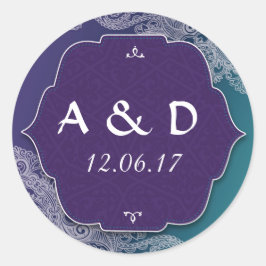 ヘナスタイルジュエルラウンドスティッカーラベル ラウンドシール