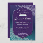 ヘナスタイルジュエル婚約ウェディングキッズ 招待状 (正面/裏面)