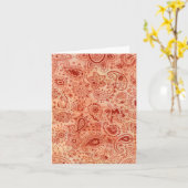 ヘナデザインカード カード (黄色い花)