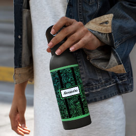 ヘナパーソナライズされたヨガパターン ウォーターボトル