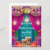 ヘナパーティの招待状&メンディパーティの招待状 招待状 (正面/裏面)